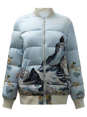 Sleep No More Zermatt Silk Bomber Jacket Tag Size S Women
